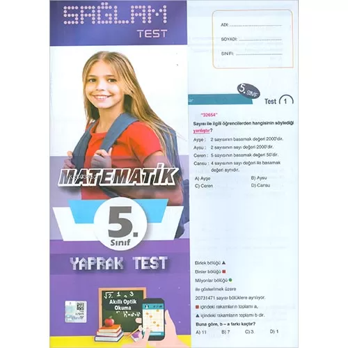 Sağlam Yaprak Test-Matematik-5 | Kolektif | Molekül Yayınları