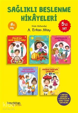 Sağlıklı Beslenme Hikayeleri (5 Kitap) | A. Erkan Akay | Hayy Kitap