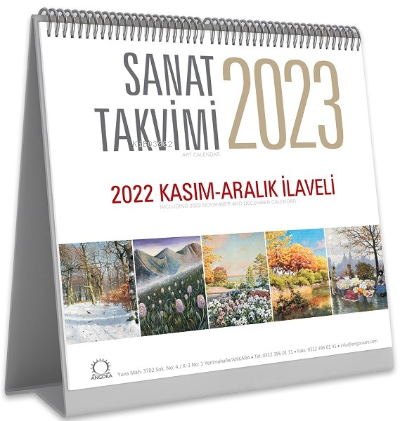 Sanat Takvimi 2023 Masa Takvimi | Kolektif | Angora Yayıncılık