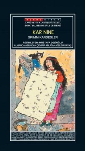 Sanatsal Resimli Kar Nine; Grimm Masalları | Grimm Kardeşler | Bordo S