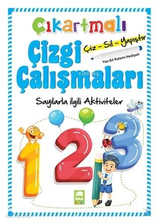 Sayılarla İlgili Aktiviteler - Çıkartmalı Çizgi Çalışmaları | Kolektif