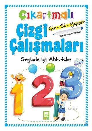 Sayılarla İlgili Aktiviteler - Çıkartmalı Çizgi Çalışmaları | Kolektif