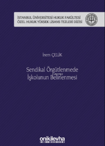 Sendikal Örgütlenmede İşkolunun Belirlenmesi İstanbul Üniversitesi H