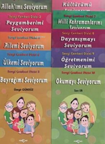 Sevgi Çemberi Dizisi 10 Kitap Takım | Üzeyir Gündüz | Akçağ Basım Yayı