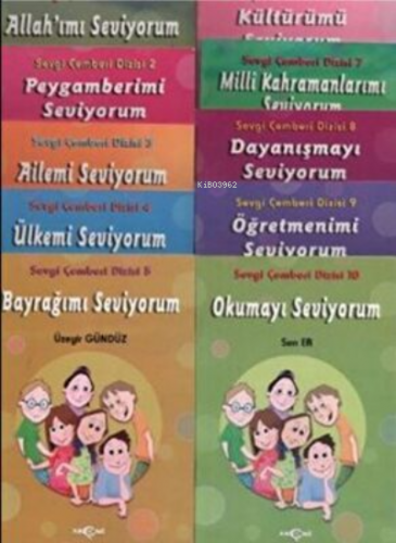 Sevgi Çemberi Dizisi Takım 10 Kitap | Üzeyir Gündüz | Akçağ Basım Yayı