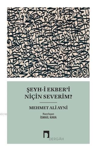 Şeyh-i Ekber'i Niçin Severim? | Mehmet Ali Aynî | Dergah Yayınları