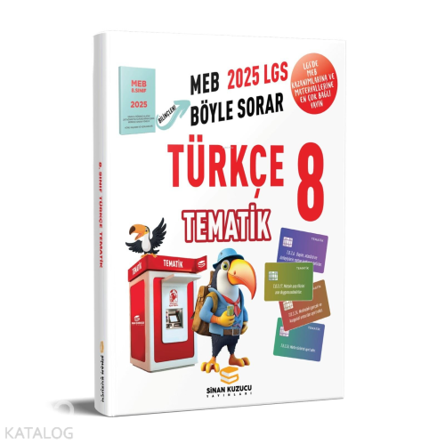 Sinan Kuzucu Yayınları 2025 LGS 8. Sınıf Türkçe Tematik Soru Bankası |