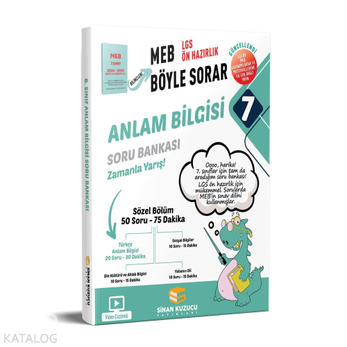 Sinan Kuzucu Yayınları 7. Sınıf Anlam Bilgisi Soru Bankası | Kolektif 