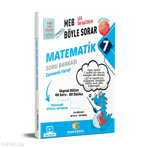 Sinan Kuzucu Yayınları 7. Sınıf Matematik Soru Bankası | Kolektif | Si