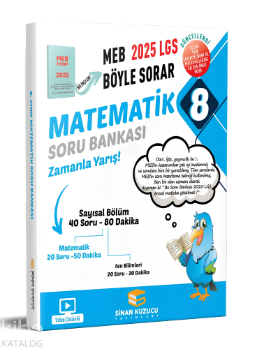 Sinan Kuzucu Yayınları 8. Sınıf Matematik Soru Bankası | Kolektif | Si