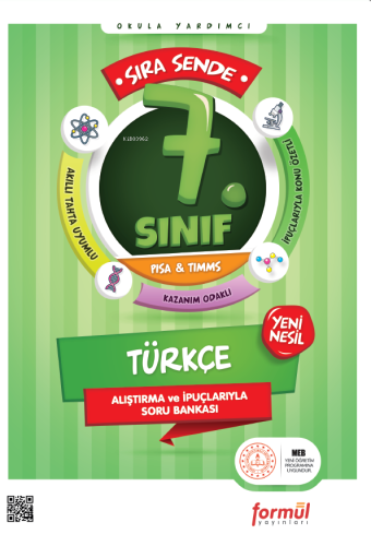 Sıra Sende 7.Sınıf Türkçe Soru Bankası | Kolektif | Formül Yayınları