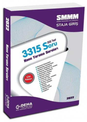 Smm Konu Tarama Soruları 2022 * / Deha Yay | Kolektif | Deha Yayınları