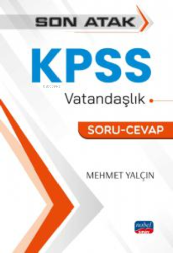 Son Atak KPSS Vatandaşlık - Soru - Cevap | Mehmet Yalçın | Nobel Sınav