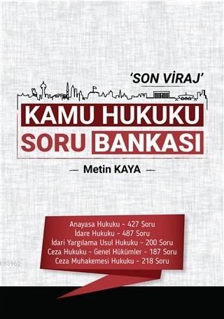 Son Viraj Kamu Hukuku Soru Bankası | Metin Kaya | Temsil Kitap