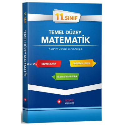 Sonuç Yayınları 11.Sınıf Matematik Set / Temel Düzey | Kolektif | Sonu