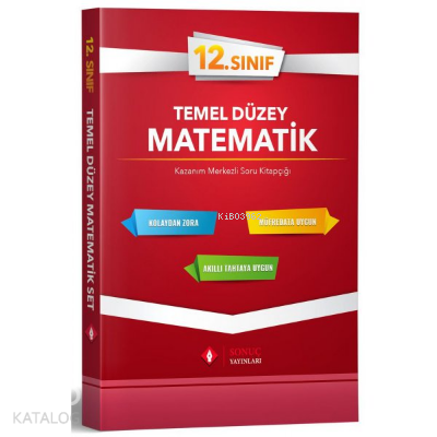 Sonuç Yayınları 12.Sınıf Matematik Set / Temel Düzey | Kolektif | Sonu