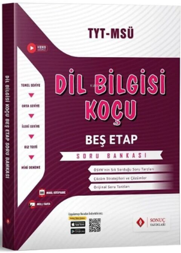 Sonuç Yayınları TYT MSÜ Dil Bilgisi Koçu Beş Etap Soru Bankası | Kolek