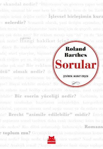 Sorular | Roland Barthes | Kırmızıkedi Yayınevi