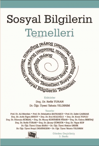 Sosyal Bi̇lgi̇leri̇n Temelleri̇ | Refik Turan | Anı Yayıncılık