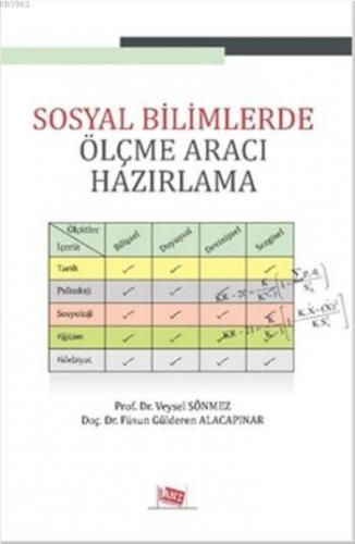 Sosyal Bilimlerde Ölçme Aracı Hazırlama | Veysel Sönmez | Anı Yayıncıl