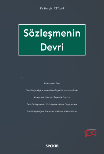 Sözleşmenin Devri | Nurgün Ceylan | Seçkin Yayıncılık