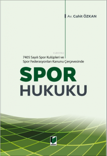 Spor Hukuku | Cahit Özkan | Adalet Yayınevi