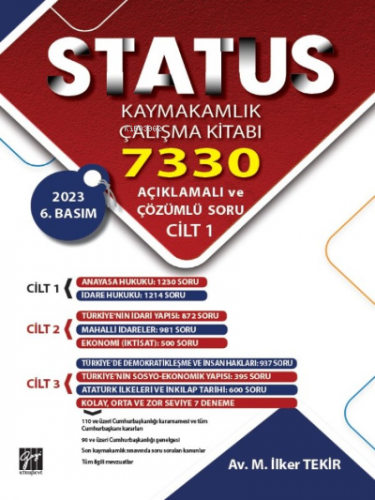 Status Kaymakamlık Çalışma Kitabı 7330 Açıklamalı ve Çözümlü Soru - 3 