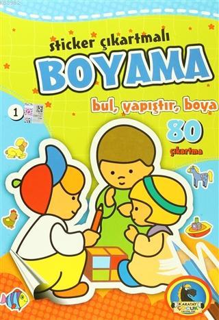 Sticker Çıkartmalı Boyama (6 Kitap Takım) Bul, Yapıştır, Boya | Kolekt