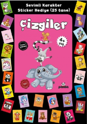 Stickerlı 4+ Yaş Çizgiler | Pedagog Afife Çoruk | Beyaz Panda Yayınlar