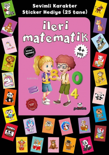 Stickerlı 4+ Yaş İleri Matematik | Pedagog Afife Çoruk | Beyaz Panda Y