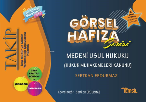 Takip Görsel Hafıza Serisi Medeni Usul Hukuku | Sertkan Erdurmaz | Tem