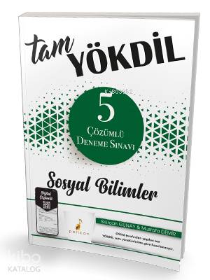 Tam YÖKDİL Sosyal Bilimler Dijital Çözümlü 5 Deneme Sınavı | Gürcan Gü