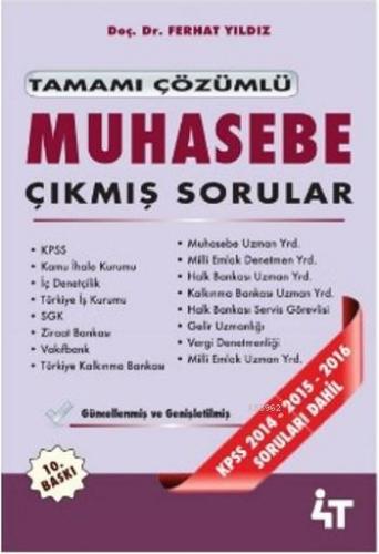 Tamamı Çözümlü Muhasebe Çıkmış Sorular | Ferhat Yıldız | 4T Yayınevi