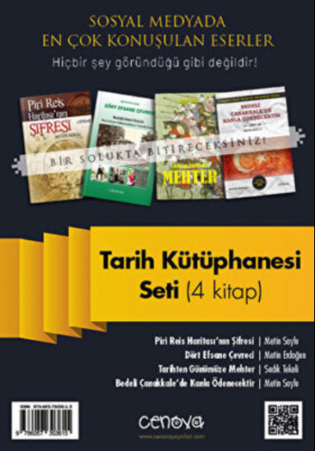 Tarih Kütüphanesi Seti 4 kitap | Metin Soylu | Cenova Yayınları