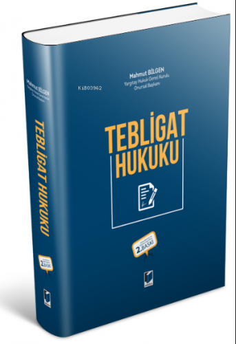 Tebligat Hukuku | Mahmut Bilgen | Adalet Yayınevi