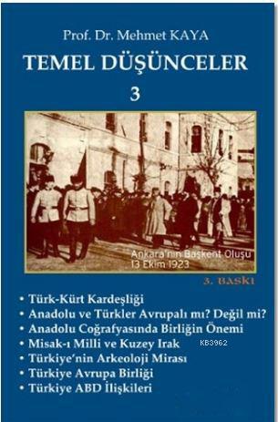 Temel Düşünceler 3 | Mehmet Kaya | İmaj Yayıncılık