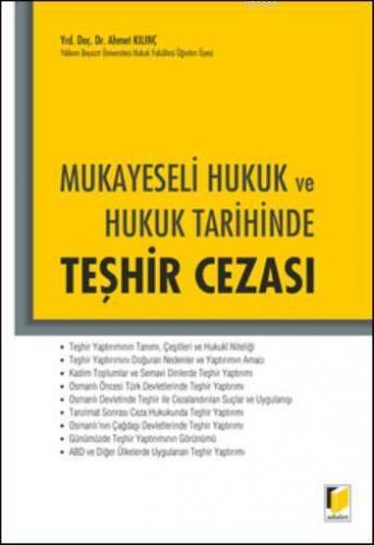 Teşhir Cezası | Ahmet Kılınç | Adalet Yayınevi