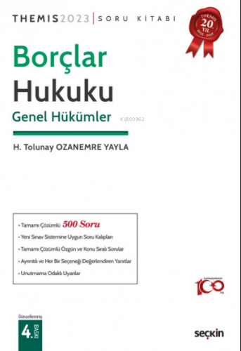 Themis - Borçlar Hukuku Genel Hükümler | H. Tolunay Ozanemre Yayla | S