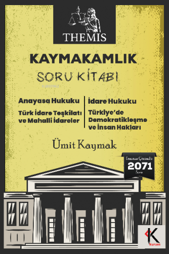 Themis Kaymakamlık Soru Kitabı | Ümit Kaymak | Kuram Kitap