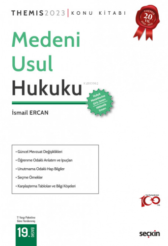 Themis Medeni Usul Hukuku Konu Kitabı | İsmail Ercan | Seçkin Yayıncıl