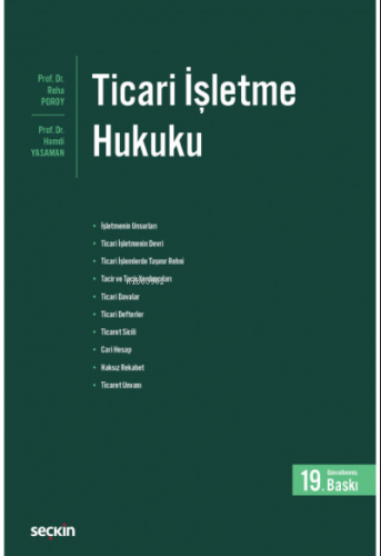 Ticari İşletme Hukuku | Hamdi Yasaman | Seçkin Yayıncılık