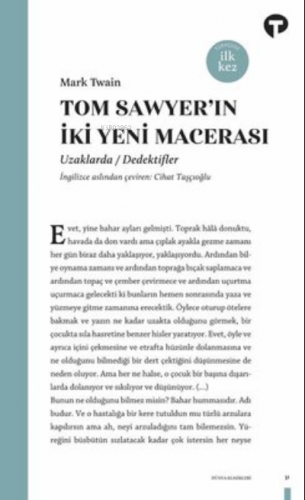 Tom Sawyer’ın İki Yeni Macerası Uzaklarda - Dedektifler | Mark Twain |