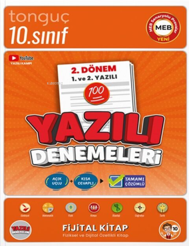 Tonguç Akademi 10. Sınıf Yazılı Denemeleri 2. Dönem 1 ve 2. Yazılı | K