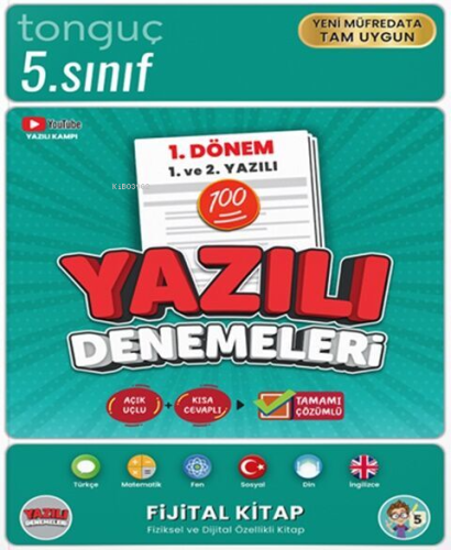 Tonguç Akademi 5. Sınıf Yazılı Denemeleri 1. Dönem 1 ve 2. Yazılı | Ko