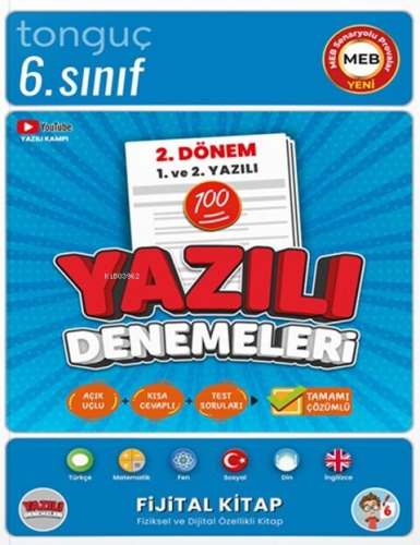 Tonguç Akademi 6. Sınıf Yazılı Denemeleri 2. Dönem 1 ve 2. Yazılı | Ko