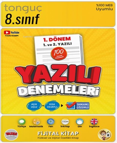 Tonguç Akademi 8. Sınıf Yazılı Denemeleri 1. Dönem 1 ve 2. Yazılı | Ko