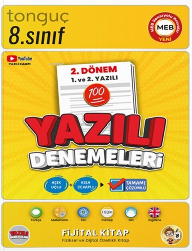 Tonguç Akademi 8. Sınıf Yazılı Denemeleri 2. Dönem 1 ve 2. Yazılı | Ko