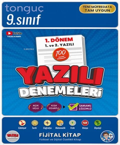 Tonguç Akademi 9. Sınıf Yazılı Denemeleri 1. Dönem 1 ve 2. Yazılı | Ko