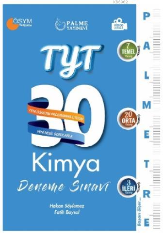 TYT 30 Kimya Deneme Sınavı Palmetre Serisi | Hakan Söylemez | Palme Ya