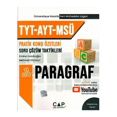 TYT AYT MSÜ ÜNİV. HAZIRLIK PARAGRAF 2022 | Kolektif | Çap Yayınları